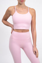 UltraSkin Cropped Cami Top - Baby Pink