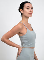 UltraSkin Cropped Cami Top - Slate Gray