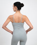 UltraSkin Cropped Cami Top - Slate Gray