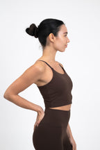 UltraSkin Cropped Cami Top - Espresso
