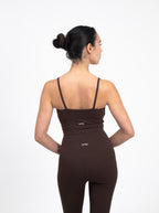 UltraSkin Cropped Cami Top - Espresso