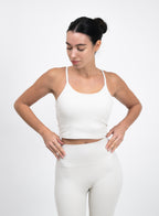 UltraSkin Cropped Cami Top - Coconut Milk