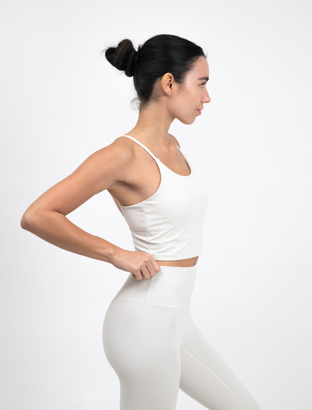 UltraSkin Cropped Cami Top - Coconut Milk