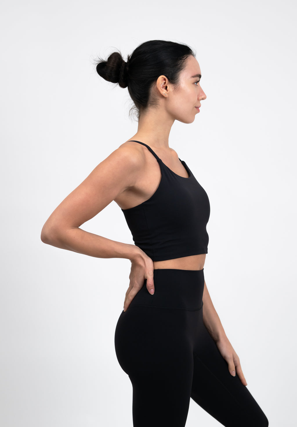 UltraSkin Cropped Cami Top - Black