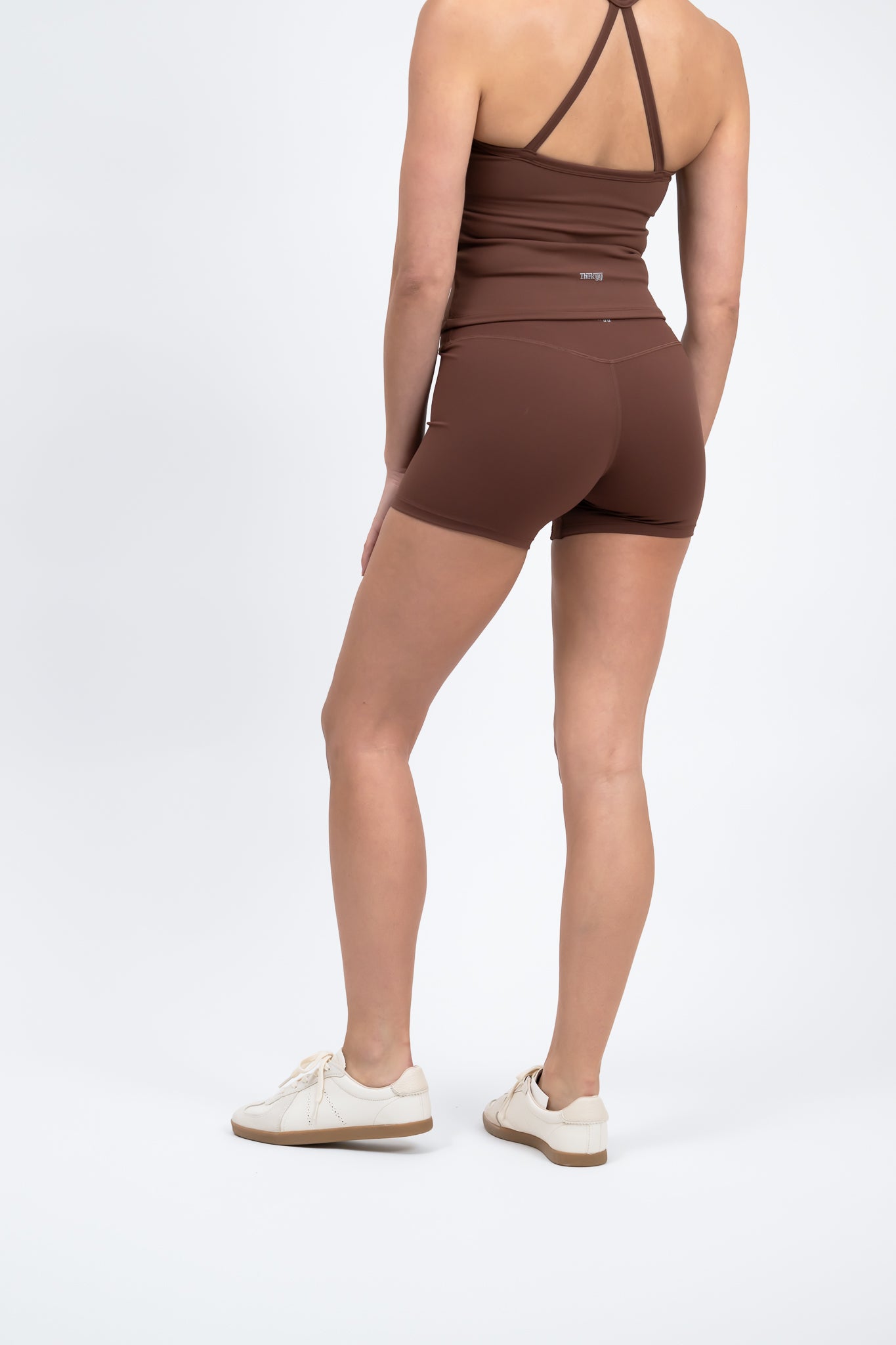 ActiveFlex High-Rise 3" Biker Shorts - Mocha