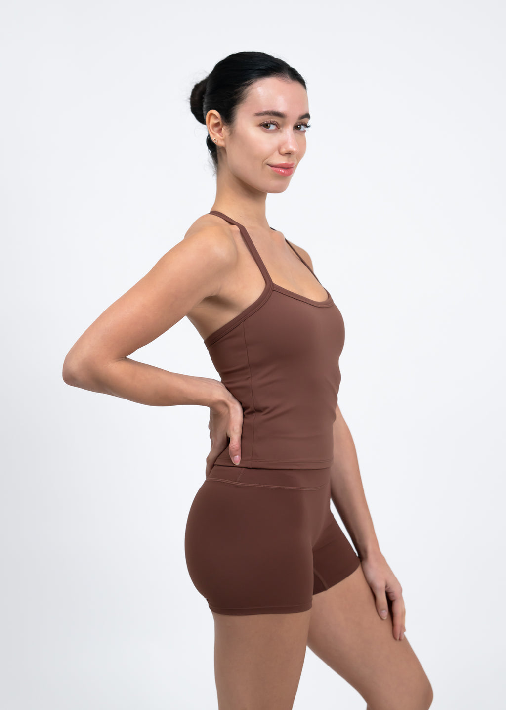 ActiveFlex Racerback Tank Top - Mocha