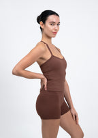 ActiveFlex Racerback Tank Top - Mocha