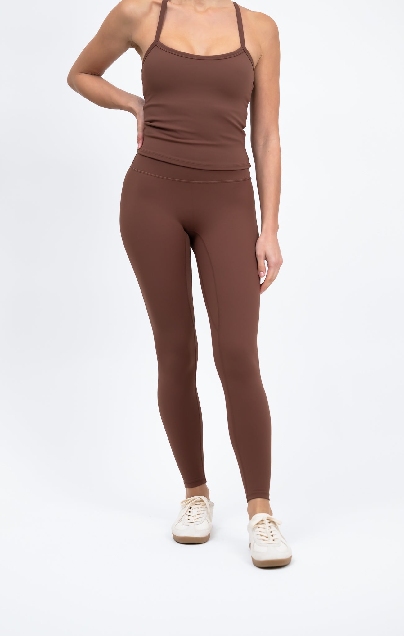 Essential High-Rise Leggings - Mocha